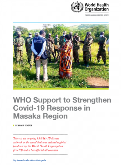 BEST PRACTICE: WHO'S Support to Masaka Region, COVID-19
